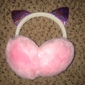 Girls Fluffy Cat Earmuffs